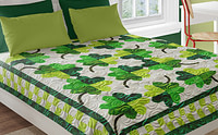 Dancing Clover Pattern Patchwork #588