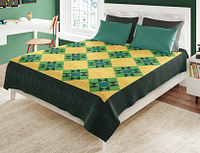 Amish Dream Green Patchwork is a Digital Download of the quilt photos, yardage & patch count requirements with basic instructions.